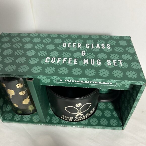 Pickleballer Bear Glass & Coffee Mug Set - Picture 3 of 5